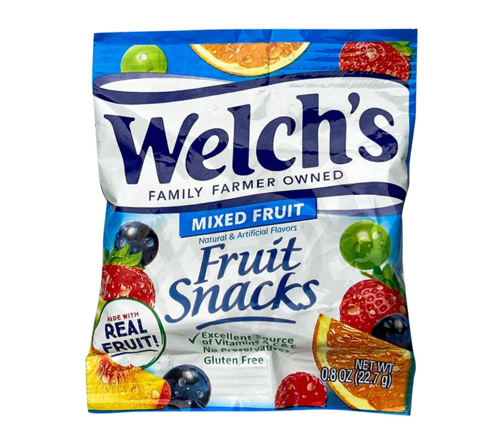 Welch's Fruit Snacks, Mixed Fruit, Gluten Free, 0.8 oz (22.7g) DLC: Avril26
