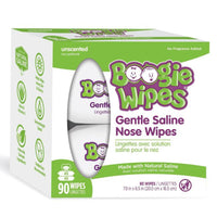 Boogie Wipes Saline Nose Wipes Unscented - 90ct