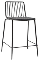 
              Miliboo Tabourets de Bar Design en métal Noir avec Coussin 65 cm
            
