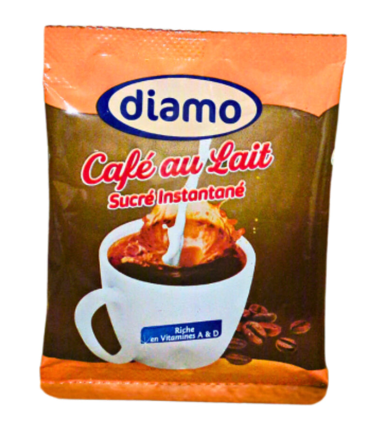 CAFÉ AU LAIT -SUCRÉ INSTANTANÉ - DIAMO - SACHET DE (30G) DLC: Janv26