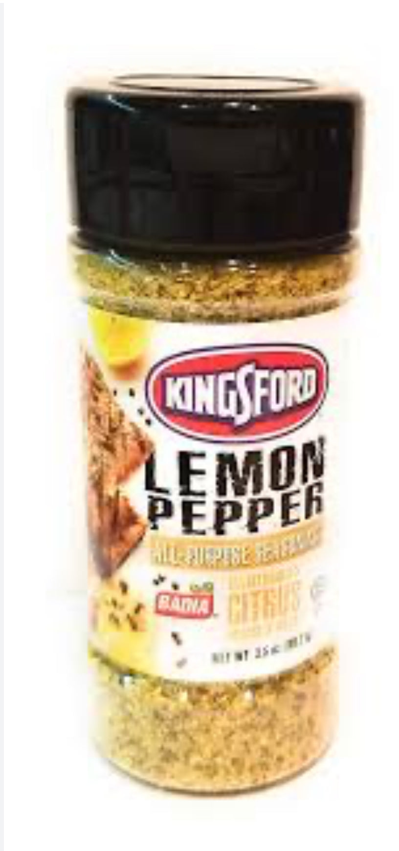 Badia Kingsford Lemon Pepper Caribbean Citrus All Purpose Seasoning 3.5oz (3.5 OZ)
99.2g
