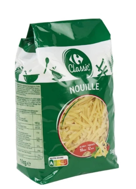Pâtes Nouilles CARREFOUR CLASSIC' 1KgDLC: Janv26
