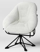 
              Padded Hex Swivel Chair Cream - Room Essentials LPFT099715
            