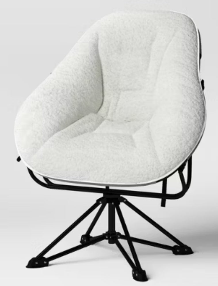 Padded Hex Swivel Chair Cream - Room Essentials LPFT099715