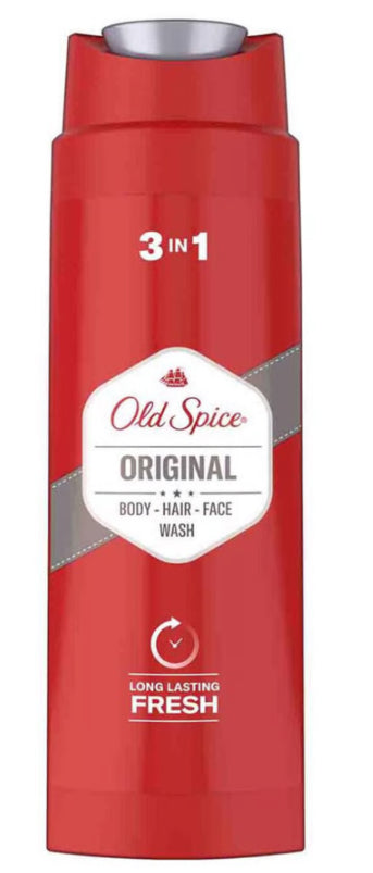 Old Spice Original 3in1 Shower Gel + Shampoo + Face Wash 400ml
