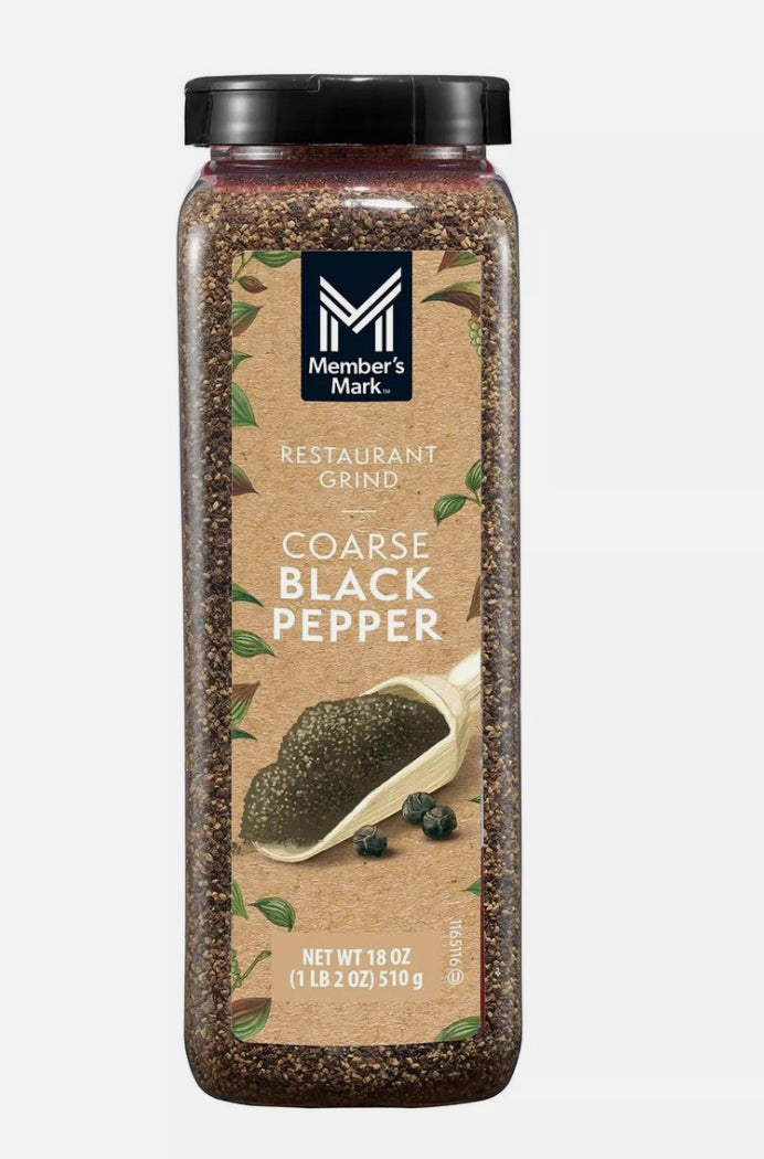 Member's Mark Restaurant Coarse Black Pepper, 18 Ounce