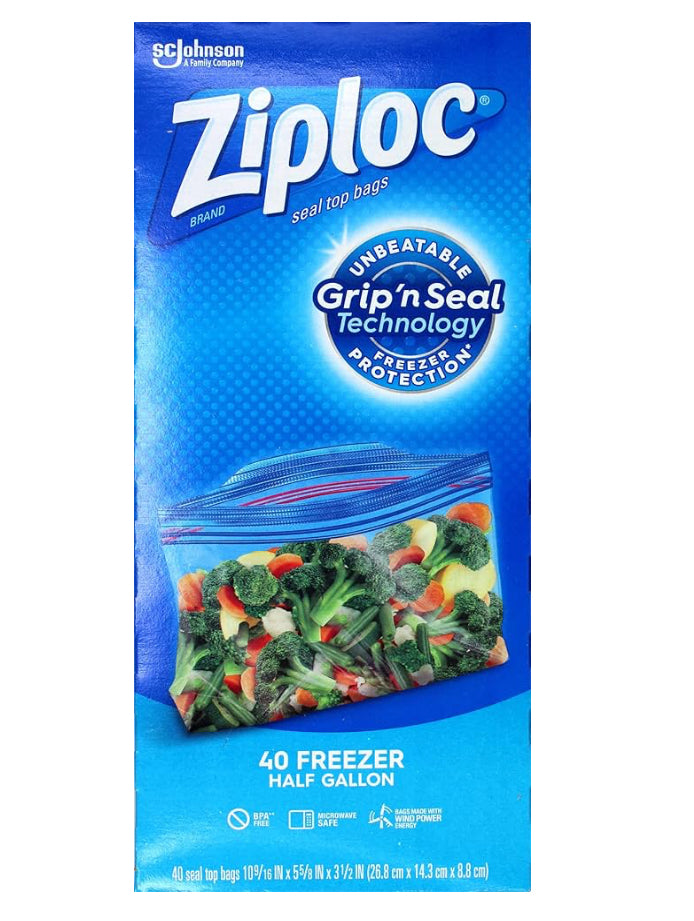 Bags Quart Size, 40 Bags Half Gallon size