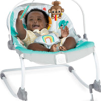 Bright Starts Wild Vibes - Rocker para bebés y niños pequeños con vibraciones, unisex, recién nacido