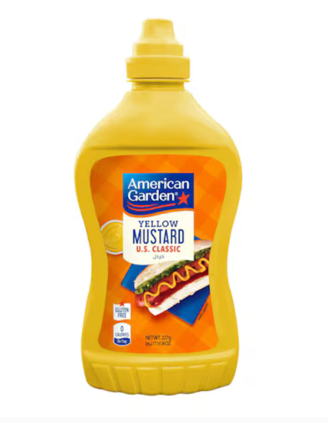 American Garden U.S. Mustard Original Gluten-Free Vegan (227g) DLC: Déc25