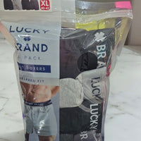 Lucky Brand Men's 4-Pack Knit Boxer, Relaxed Fit, Gray Multi, XL(40-42)
