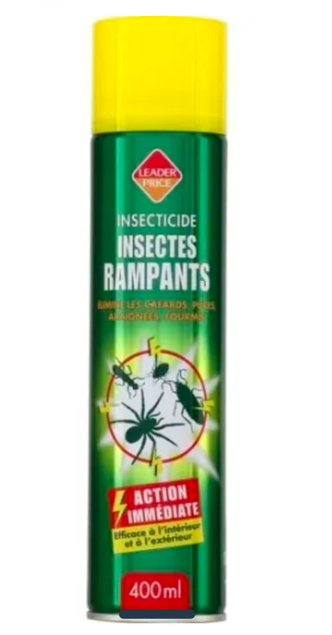 Aérosol insectes rampants 400ml Leader Price
