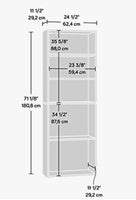 
              5 Shelf Bookcase Espresso Brown - Room Essentials MM  (L 1m x 62cm, La 30cm, H 80cm)
            