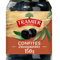 Olives noires confites dénoyautées TRAMIER
(150 g) DLC: Janv26