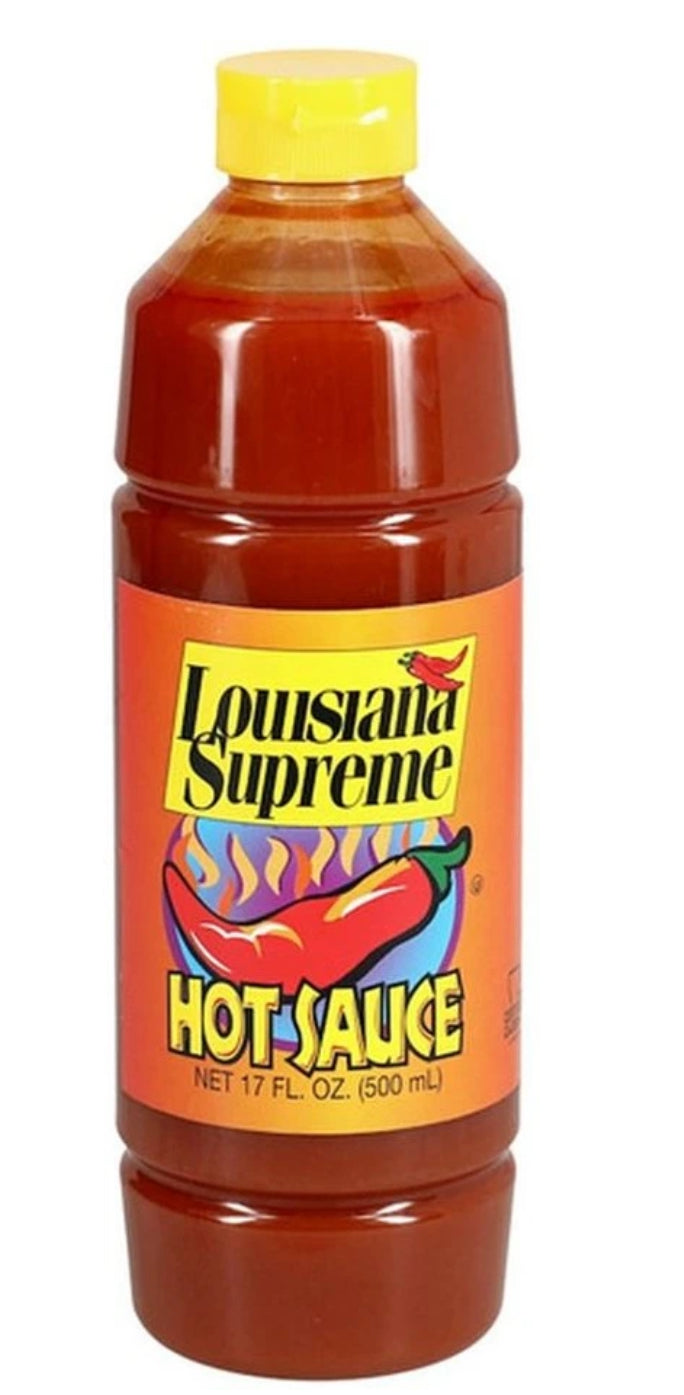 Condiments Louisiana Supreme Kosher Paleo m Vegan Hot Sauce 500ml Avril25