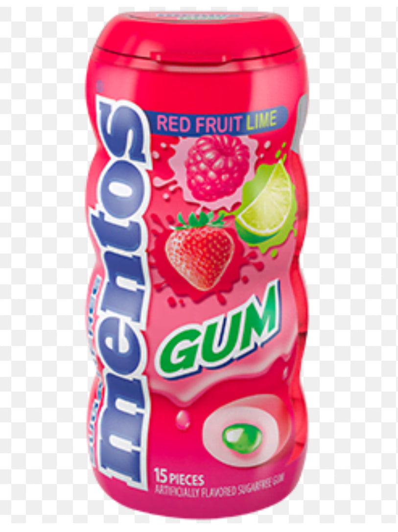 Mâchoire sans sucre xylitol chaux rouge Mentos DLC: Avril26