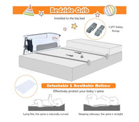 
              Costway Baby Bassinet Bedside Sleeper w/Storage Basket & Wheel for Newborn Navy
            