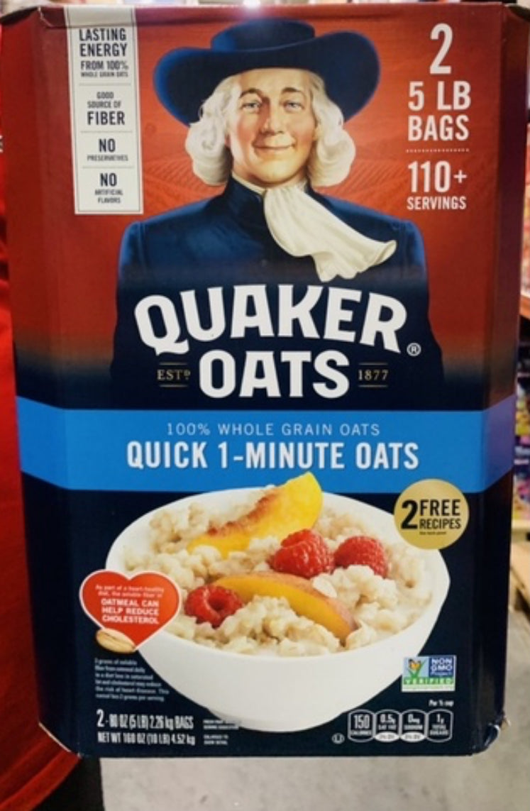 Avoine Minute – Quaker Quick 1(5 lb, 2 pk.) DLC : 04 Sept26