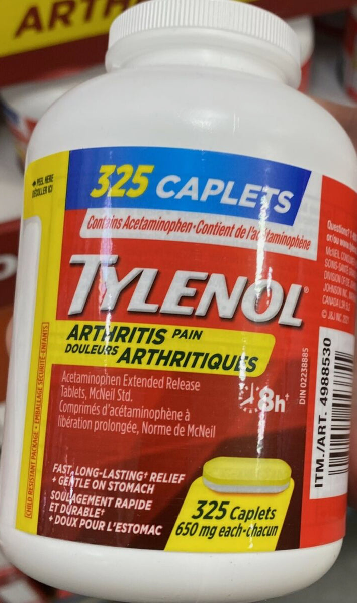 Tylenol Arthritis Pain 325 caplets 650mg (325 ct.) DLC: Juillet25 ...