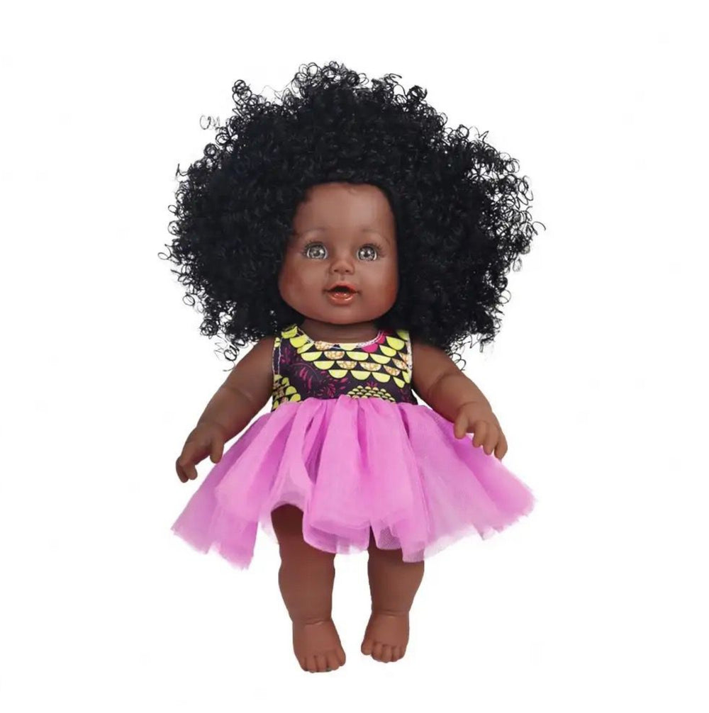 African American Baby Doll New, Orig Pkg, Girl from Tusalmo’s Nathaniel line NOS