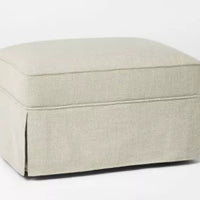 Vivian Park Ottoman Fern Green - Threshold designed with Studio McGee: Comfy, Upholstered, No Assembly Required LPEU855509