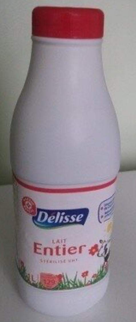 Lait entier bouteille Délisse (1L) DLC: 28 Août25