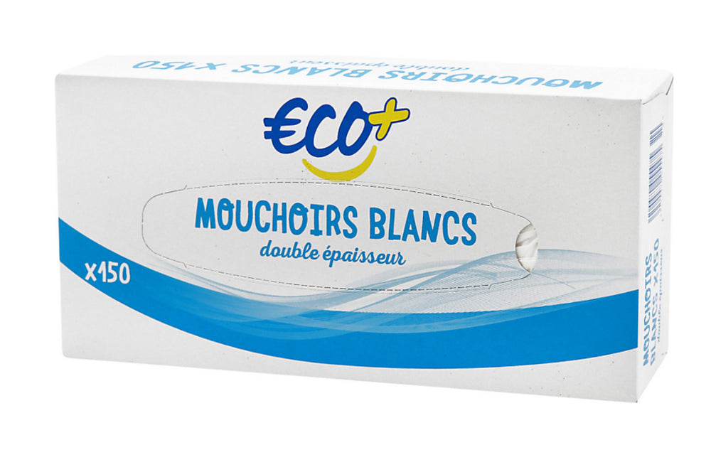 Mouchoirs blancs x150 - ECO +
