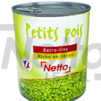 Petits pois extra-fins 560g - NETTO DLC: Juillet27