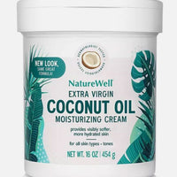 NatureWell Extra Virgin Coconut Oil Moisturizing Cream, 16 oz - New Look