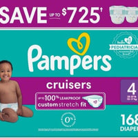 Pampers Cruisers Diapers - Size 4 ( 12+) 84 Count