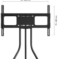 AVF Tiga Tripod Combi TV Stand: Swivel, VESA 600x400, Cable Management, 49.6" Height LPEU857888