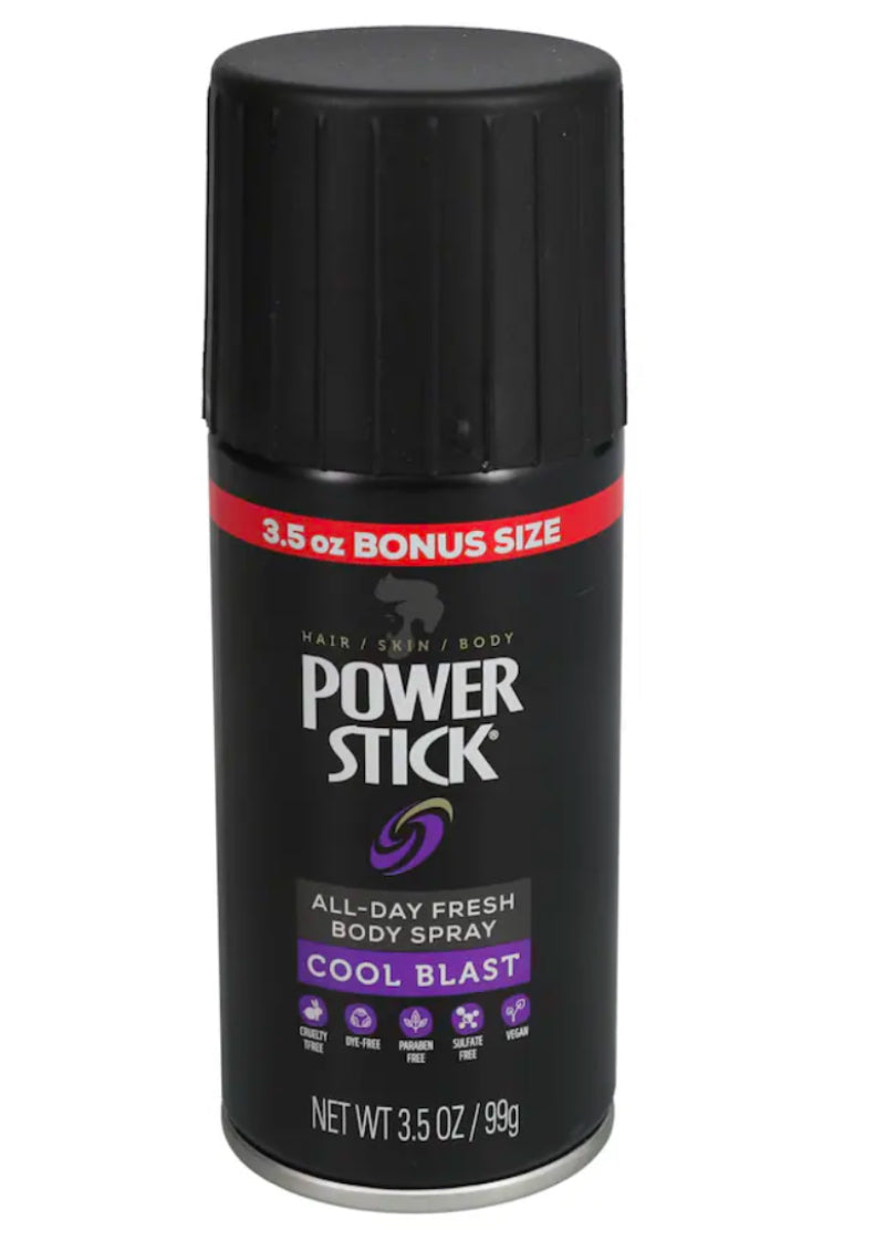 Power Stick Cool Blast Body Spray, 3.5 oz