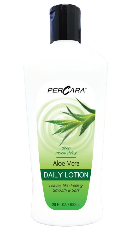PerCara Aloe Vera Daily Moisturizing Lotion, 20 oz (600 ml)