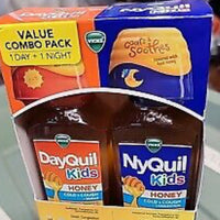 Vicks Kids DayQuil & NyQuil Honey Cold & Cough Medicine Liquid - 16 fl oz (473 mL) DLC: Juin25