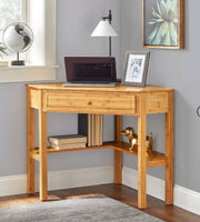 
              Bamboo Corner Desk Wood - Buylateral ( L 76cm, La 76, H 78cm)
            