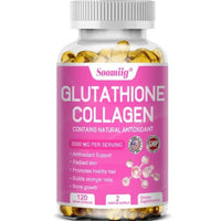 Glutathione Collagen Supplement Capsules Whitening Anti-aging Antioxidant Immune Booster Support Skin Nails Hair Bones DLC: Fev27