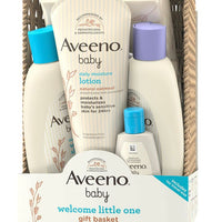 Aveeno Baby Welcome Little One Gift Set with Baby Wash, Shampoo, Wipes and Lotion, for Sensitive Skin
