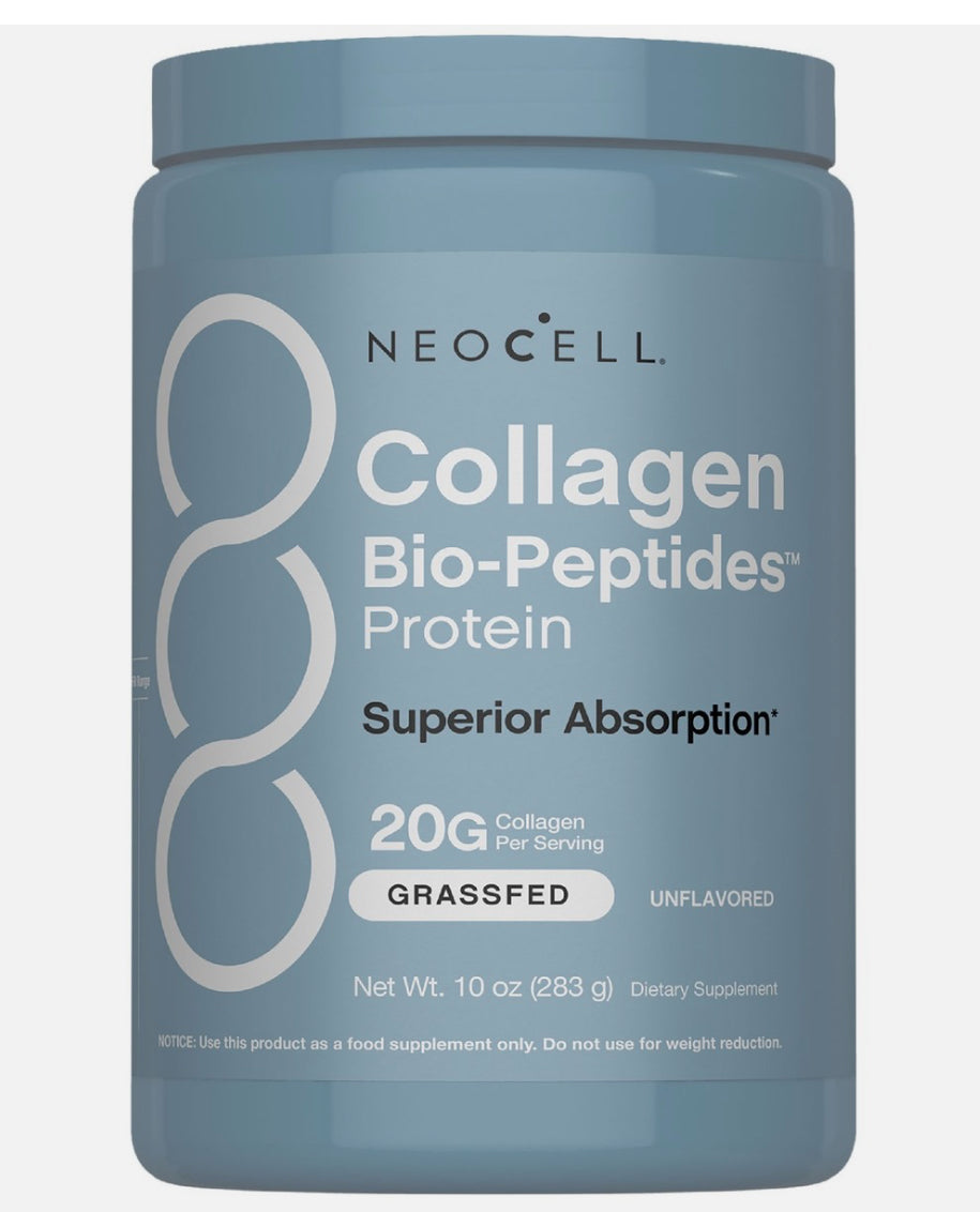 Grassfed Collagen Bio-Peptides Protein Powder| 10 Oz | Unflavored | by NeoCell (20g) DLC: Janv28