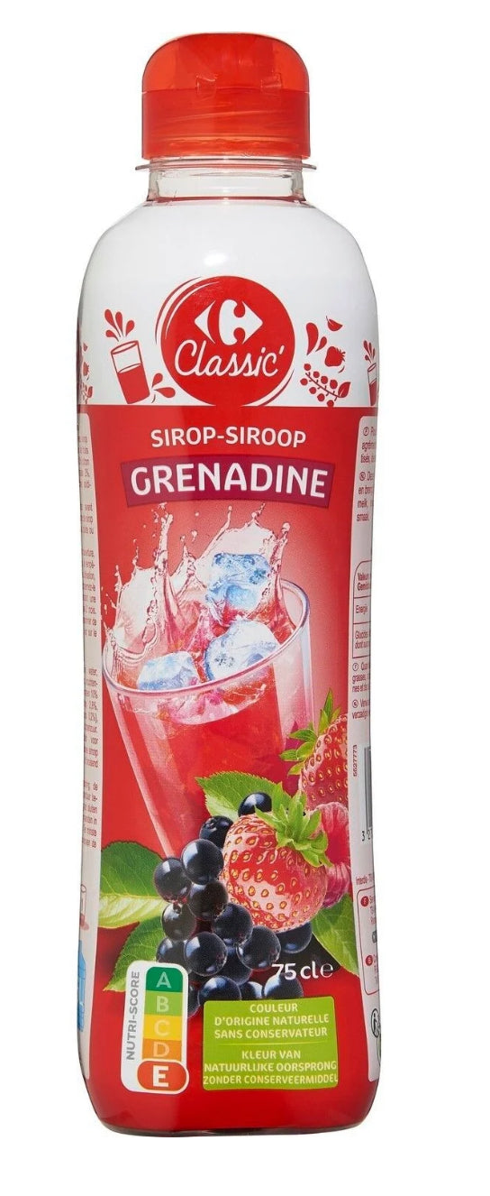 Sirop Grenadine CARREFOUR CLASSIC (75cl) DLC: Juin26
