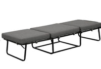 
              Designs4Comfort Folding Bed Ottoman Soft Gray Fabric - Breighton Home
            