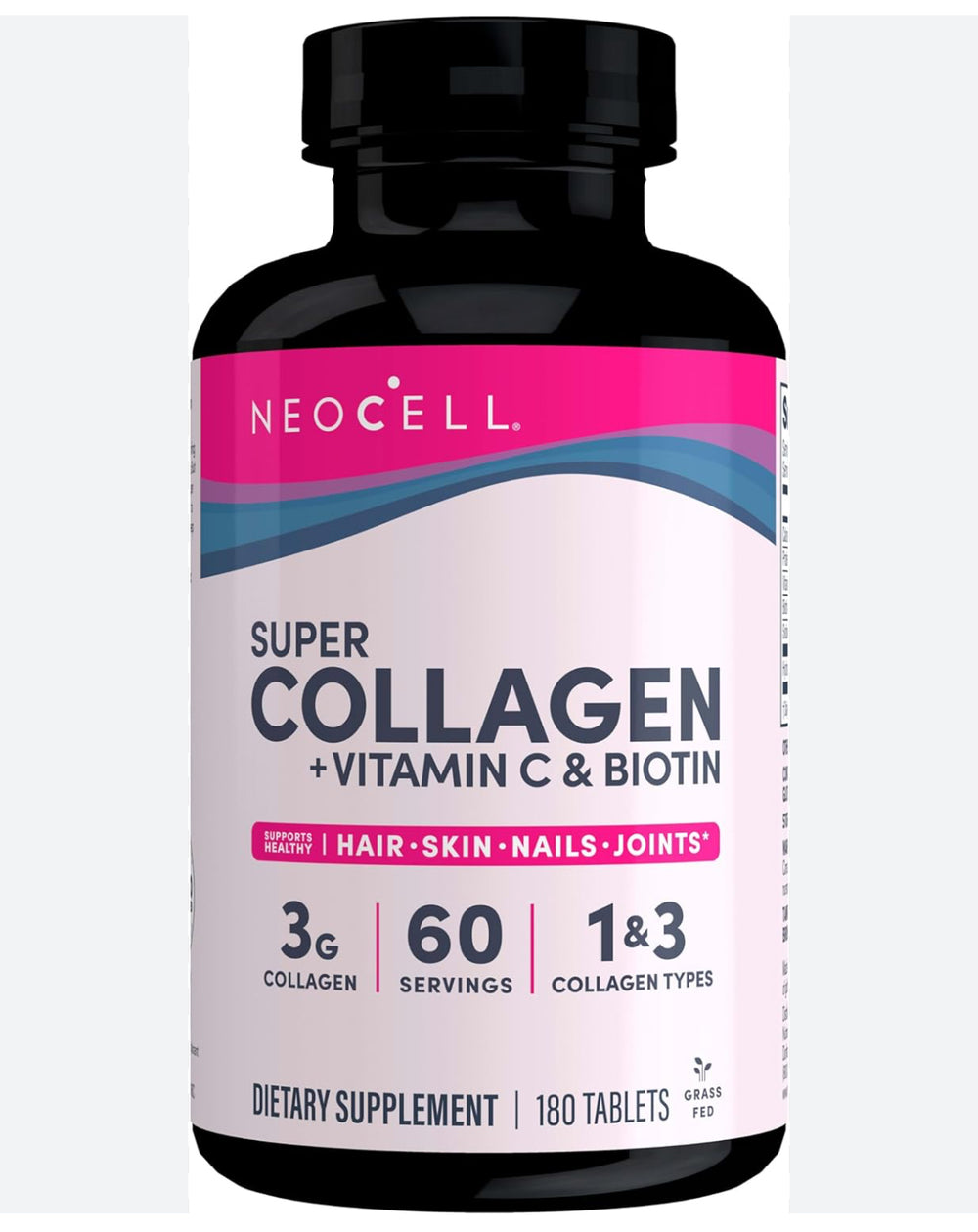 Super Collagen, + Vitamin C & Biotin, 180 Tablets
DLC: MARS 2026