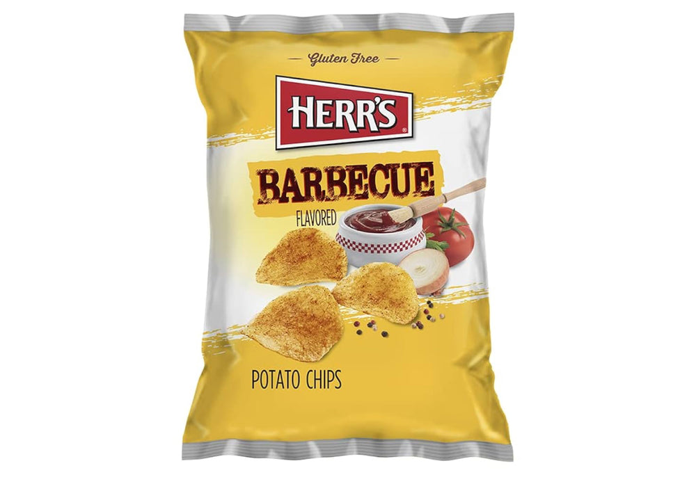 Herr's Barbecue Potato Chips, 2.75 Ounce (198g) DLC: Oct25