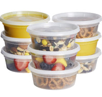 
              Deli Food Containers with Lids - 8 oz (237mL)
            