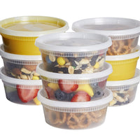 Deli Food Containers with Lids - 8 oz (237mL)
