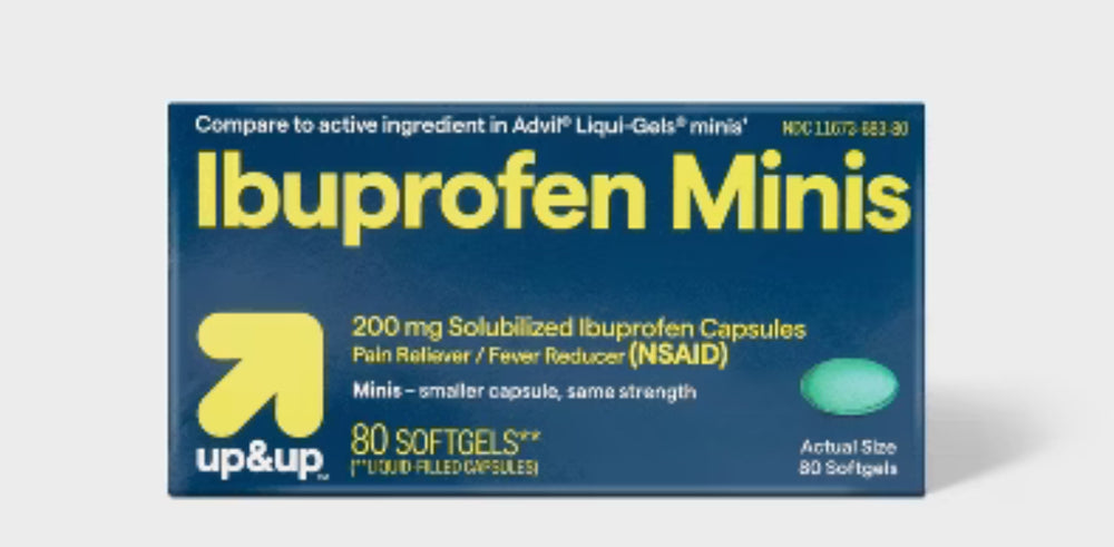 Ibuprofen Mini Gelcaps (NSAID) - (80ct) DLC: NOV25