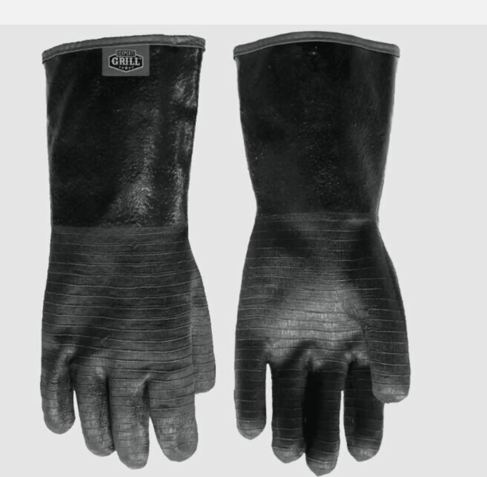 Expert Grill 14 Inch Waterproof Insulated BBQ Gloves, Black