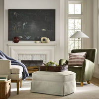 Vivian Park Ottoman Fern Green - Threshold designed with Studio McGee: Comfy, Upholstered, No Assembly Required LPEU855509