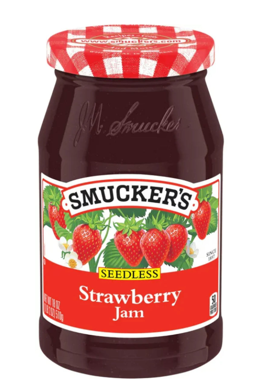SMUCKER'S - CONFITURE DE FRAISE SANS PÉPINS 907g DLC: Août26
