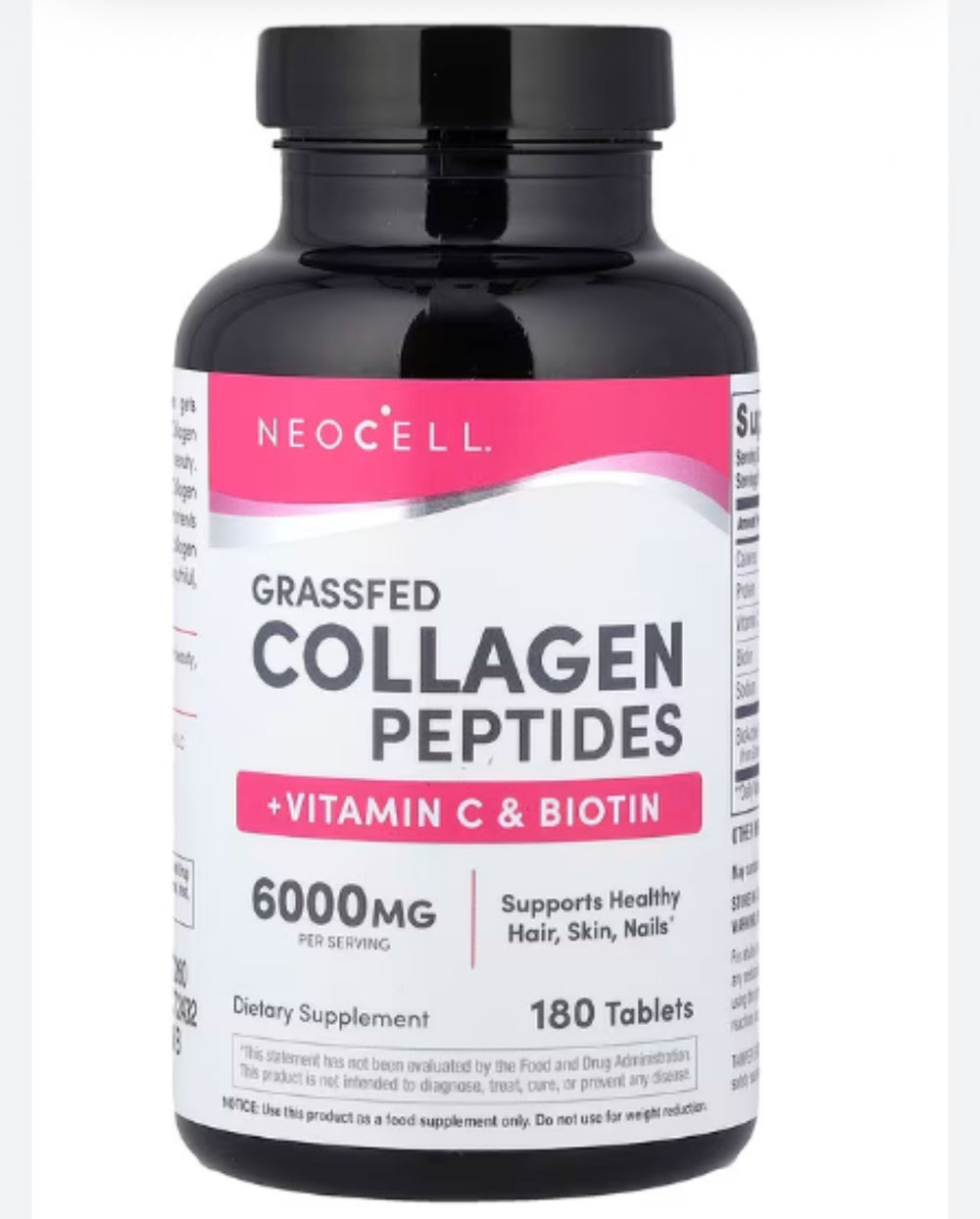 Super Collagen, + Vitamin C & Biotin, 180 Tablets
DLC: Oct2026