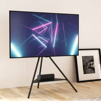 AVF Tiga Tripod Combi TV Stand: Swivel, VESA 600x400, Cable Management, 49.6" Height LPEU857888