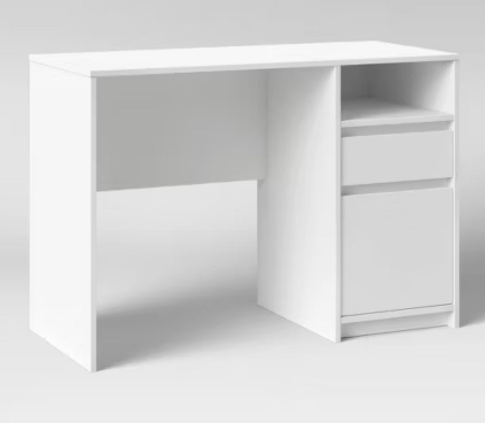 Writing Desk with Drawers White - Room Essentials
